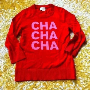 Kate Spade cha-cha-cha, colorful lightweight cashmere sweater XXS